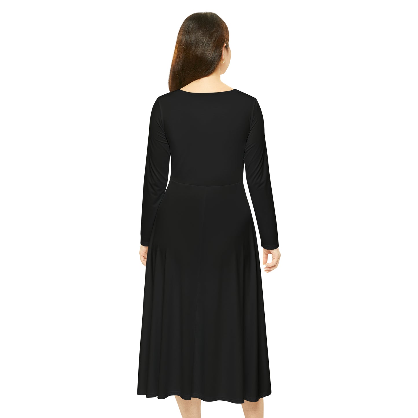 Vestido de baile de manga larga para mujer (AOP)