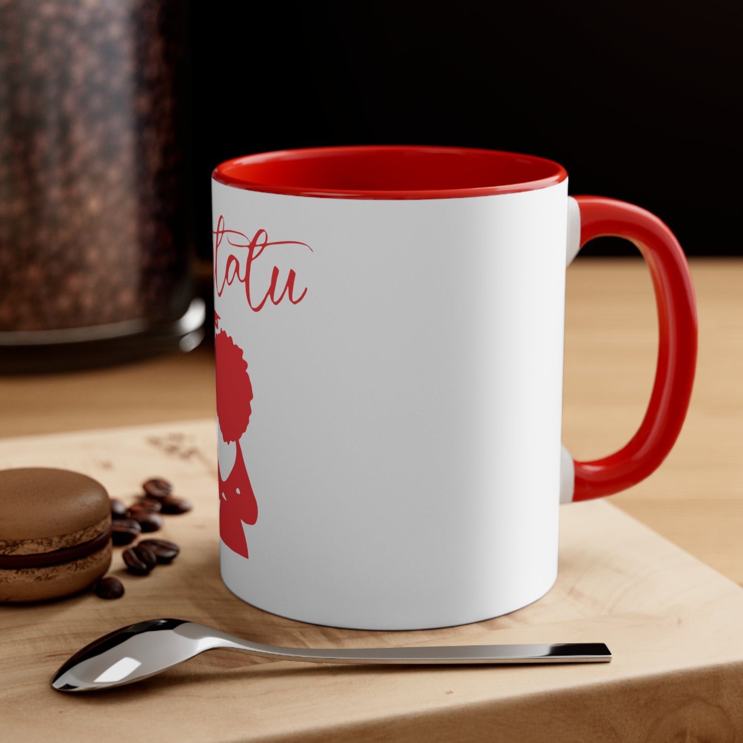 Taza de café decorativa, 11 oz