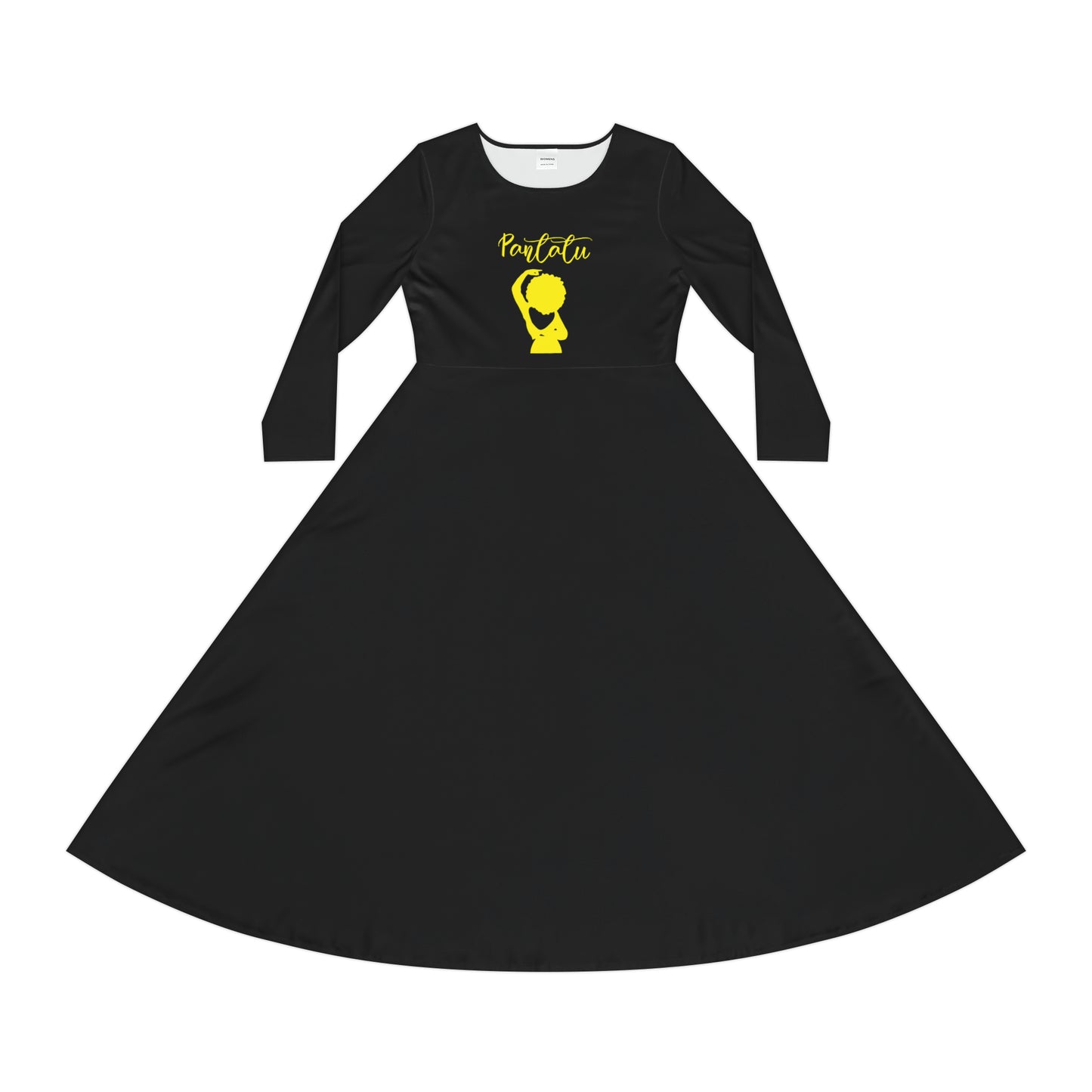 Vestido de baile de manga larga para mujer (AOP)
