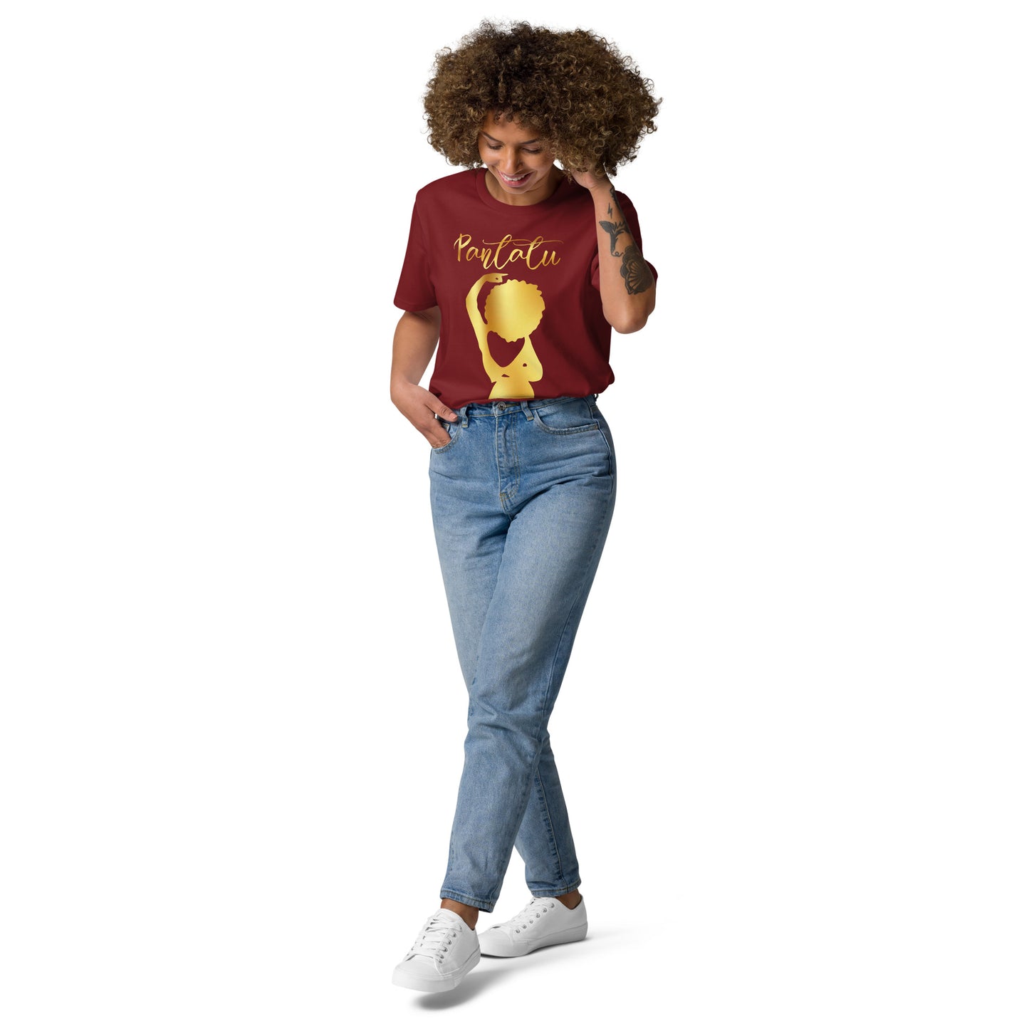 Camiseta de algodón orgánicode mujer